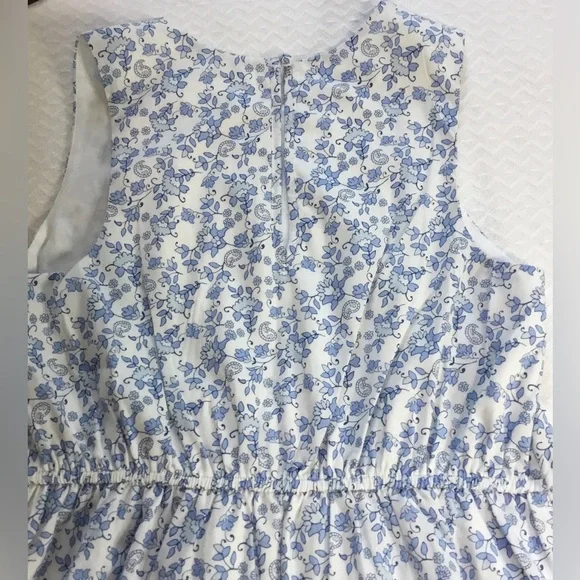 Abercrombie Kids Blue Poplin Tiered Maxi Dress Size 15-16 - Picture 12 of 12